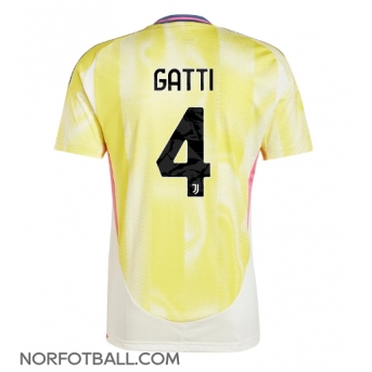 Billige Fotballdrakt Juventus Federico Gatti #4 Replika Bortedrakt 2024-25 Kortermet